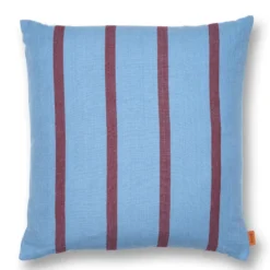 Grand kudde 50x50 cm, Faded blue-burgundy