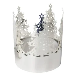 Gran ljuslykta medium, Silver