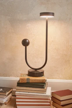 GRASIL bordslampa 15x56 cm, Black/Black