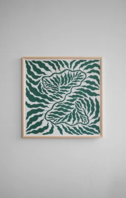 Green poster, 70x70 cm