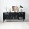 Grid sideboard, black