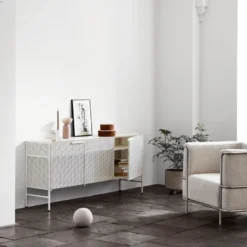 Grid sideboard, black