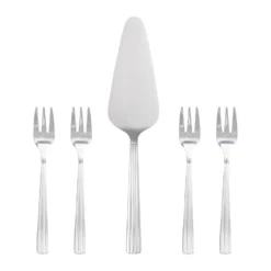 Groovy tårtbestick set 5 delar, Rostfritt stål