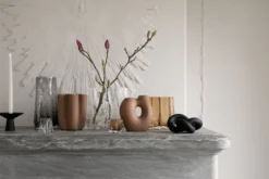 Gry ljuslykta Ø8 cm, Cognac