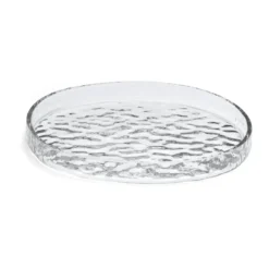 Gry platter dekorationsbricka Ø28 cm, Clear
