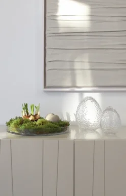 Gry stående ägg 16 cm, Clear
