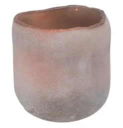Halde ljuslykta 8 cm, Grå