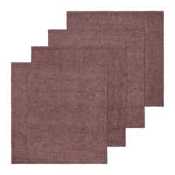 Hale servett 4-pack, Chestnut, 35x35 cm