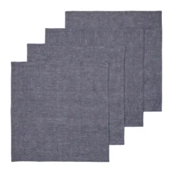 Hale servett 4-pack, Indigo blue, 35x35 cm