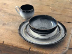 Halo nudelskål 17,5 cm, Blå-grå-svart