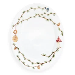 Hammershøi Christmas ovalt fat, 22,5x28,5 cm