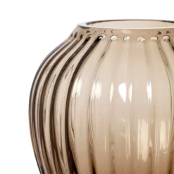 Hammershøi glasvas 14 cm, Valnöt