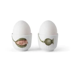 Hammershøi Poppy äggkopp 2-pack, Vit-dekor