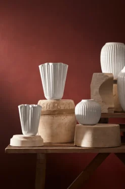 Hammershøi vas unfold, Vit, 16,5 cm