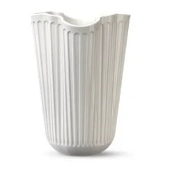 Hammershøi vas unfold, Vit, 16,5 cm