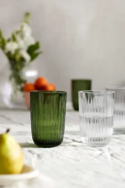 Hammershøi vattenglas 37 cl 4-pack, Grön