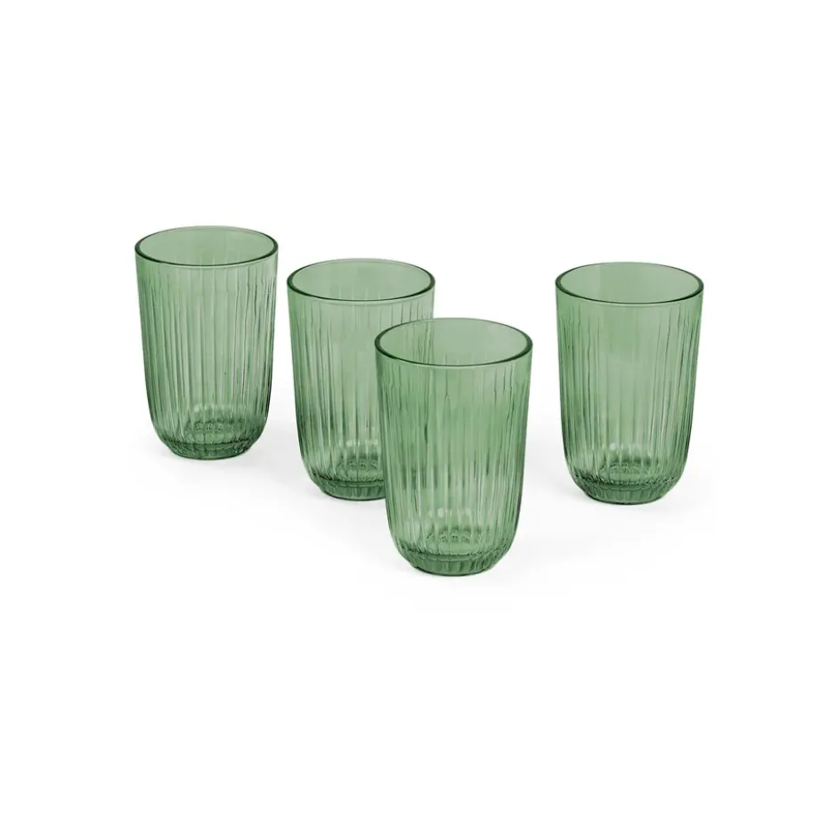 Hammershøi vattenglas 37 cl 4-pack, Grön