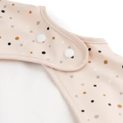 Happy Dots haklapp med ärm, Powder