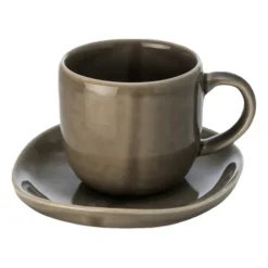 Heirol x Nosse Svelte kopp med fat 12 cl, Olive