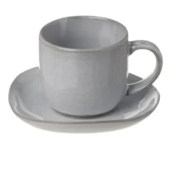 Heirol x Nosse Svelte kopp med fat 12 cl, Stone