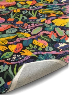Heritage Garden matta, Charcoal-multi, 170x230 cm