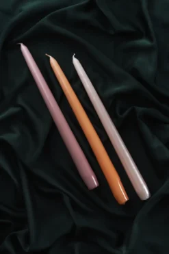 Herrgårdsljus 30 cm 6-pack, Rosa Metallic