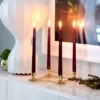 Herrgårdsljus 30 cm 6-pack, Vinröd glans