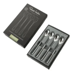 Hidcote Bright lattesked 4-pack, Rostfritt stål