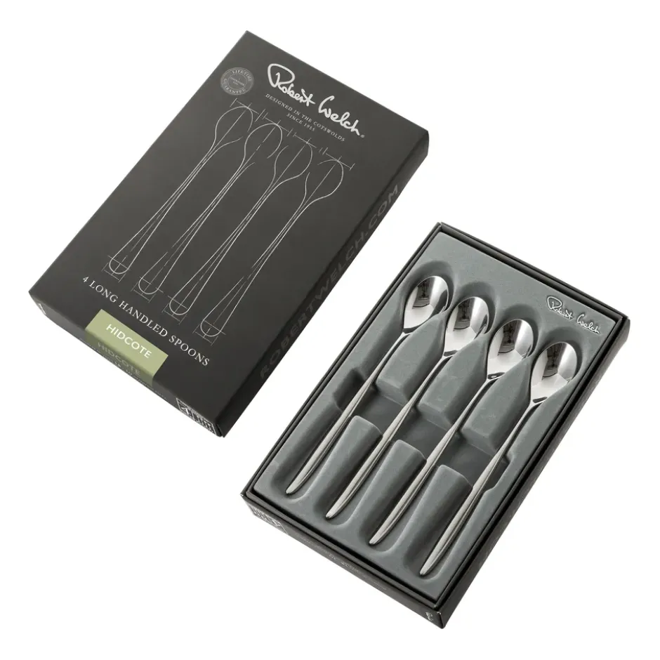 Hidcote Bright lattesked 4-pack, Rostfritt stål