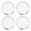 Hilke Collection glasunderlägg 4-pack, Vit marmor-förnicklad mässing
