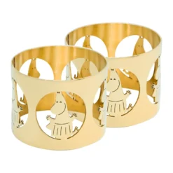 Hilke X Mumin servettring Moominmamma 2-pack, Mässing