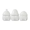 Hipster Triplets juldekoration 3-pack, Shiny white