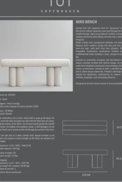 Hiro sittbänk, Off white