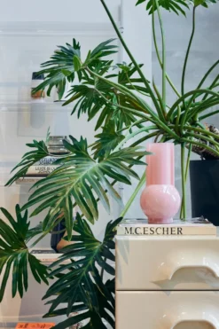 HK Living glasvas 25 cm, Flamingo pink