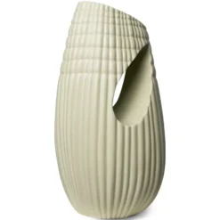 HK Objects vas Räfflad 14x32 cm, Matt mint