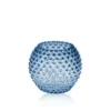 Hobnail Globe vas 18 cm, Blue smoke
