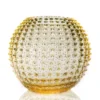 Hobnail Globe vas 24 cm, Citron