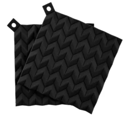 HOLD-ON grytlappar 2-pack, Svart