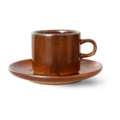 Home Chef kopp med fat 22 cl, Burned orange