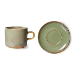 Home Chef kopp med fat 22 cl, Moss green