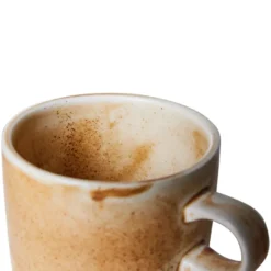 Home Chef kopp med fat 22 cl, Rustic cream-brown