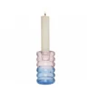 Hoop ljusstake Ø3,5x9 cm, Pink-blue