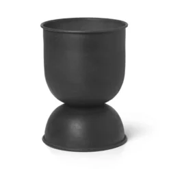 Hourglass kruka extra small Ø21 cm, Svart-mörkgrå