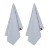 Humdakin ekologisk kökshandduk 45x70 cm 2-pack, Blue glass
