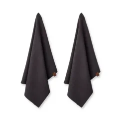 Humdakin ekologisk kökshandduk 45x70 cm 2-pack, Coal