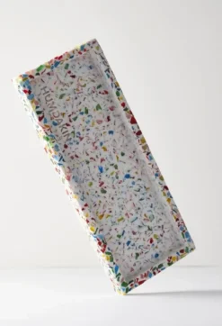 Humdakin Terrazzo bricka 10x25 cm, Rainbow