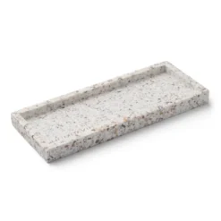 Humdakin Terrazzo bricka 10x25 cm, White-brown