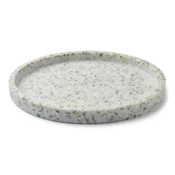 Humdakin Terrazzo rund bricka Ø20 cm, Green-white