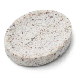 Humdakin Terrazzo tvålfat 10x13 cm, White-brown