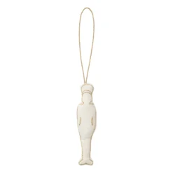 Humdakin Tin Soldier julhänge bomull, Off white/gold